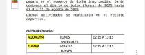 CLASES ZUMBA Y AQUAGYM